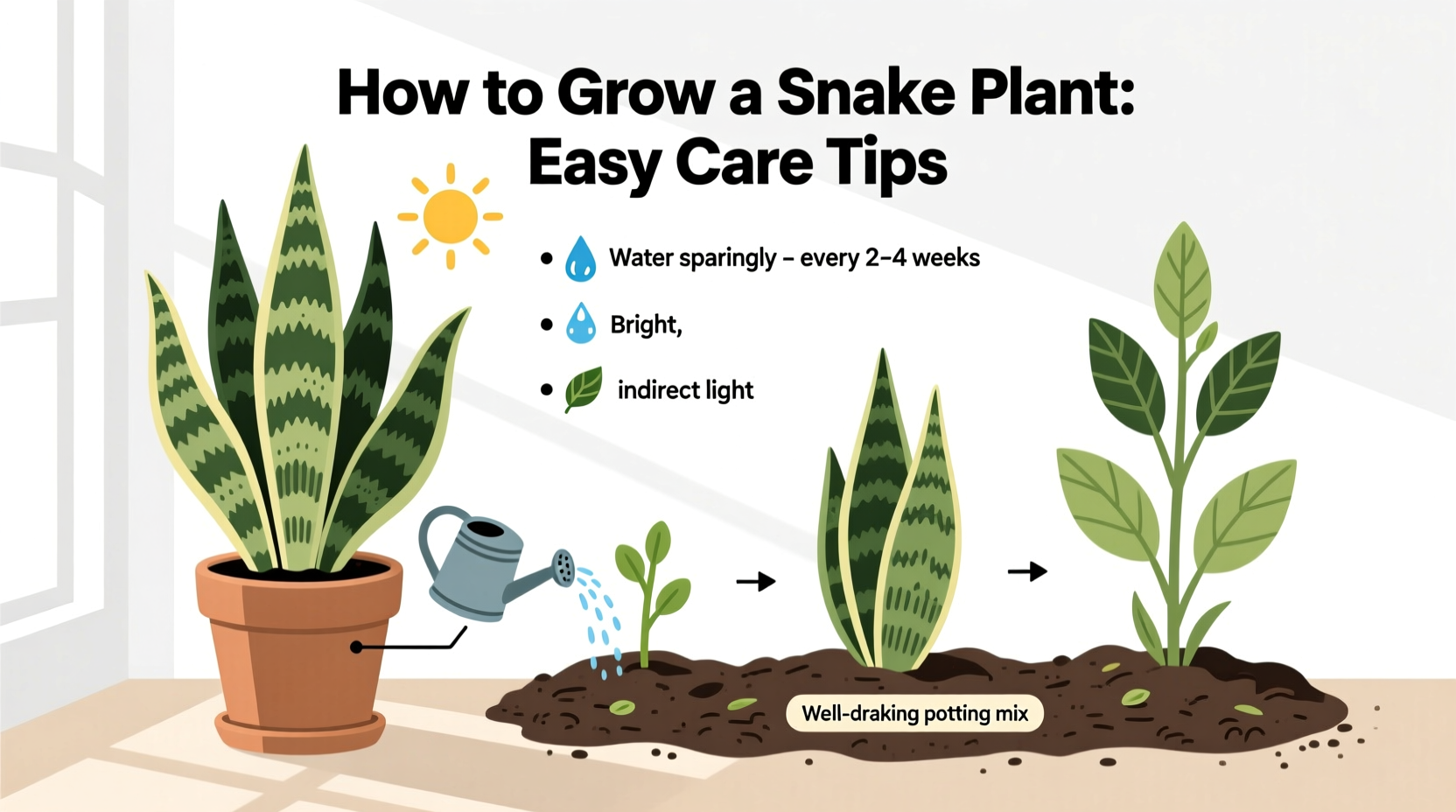 How to Grow a Snake Plant: Easy Care Tips