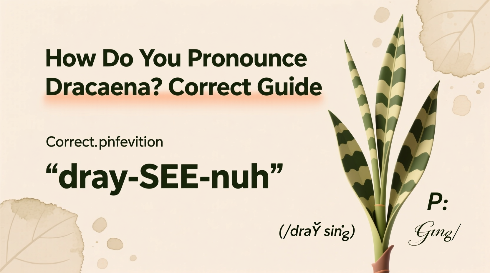 How Do You Pronounce Dracaena? Correct Guide