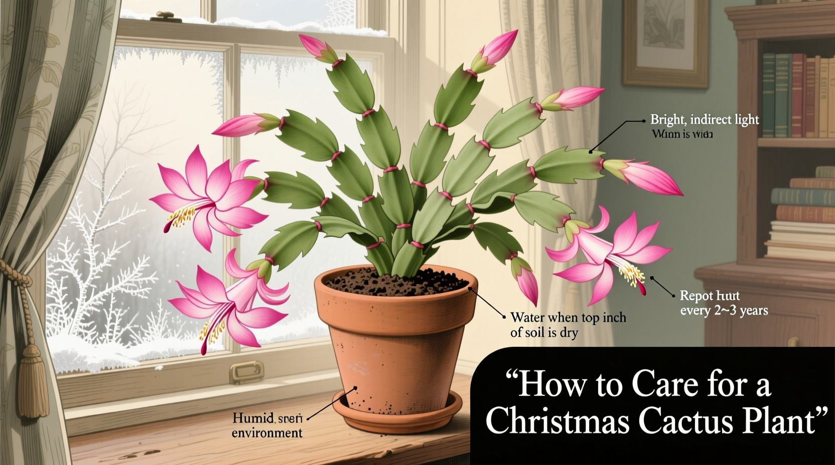 How to Care for a Christmas Cactus Plant