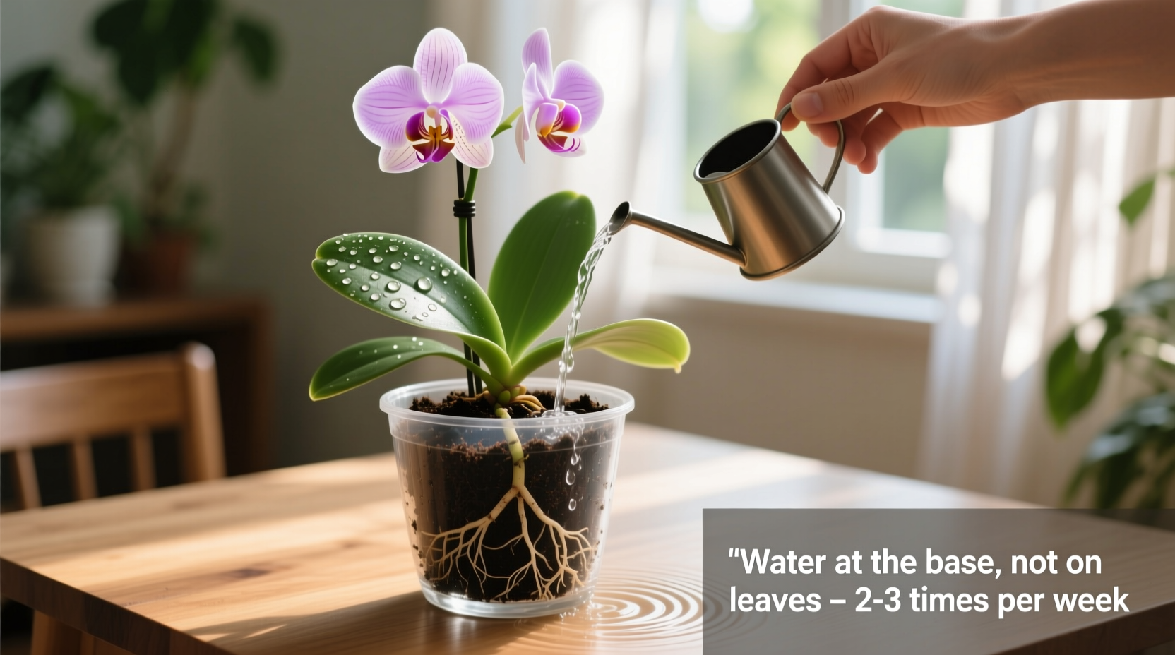 How to Water an Orchid in a Pot