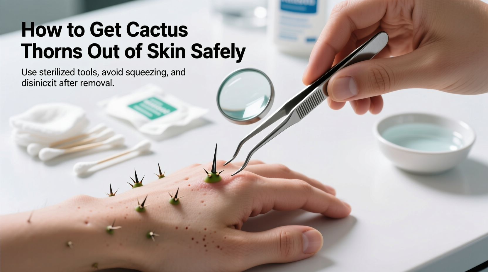 How to Get Cactus Thorns Out of Skin Safely