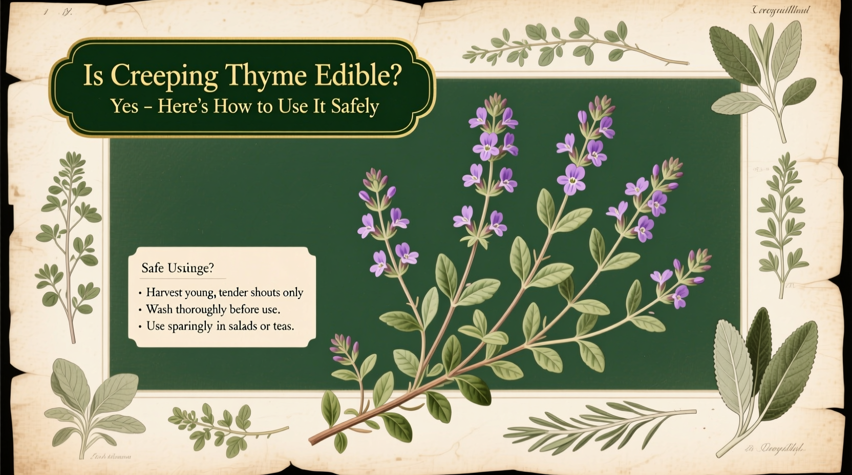 Is Creeping Thyme Edible? Yes – Here's How to Use It Safely