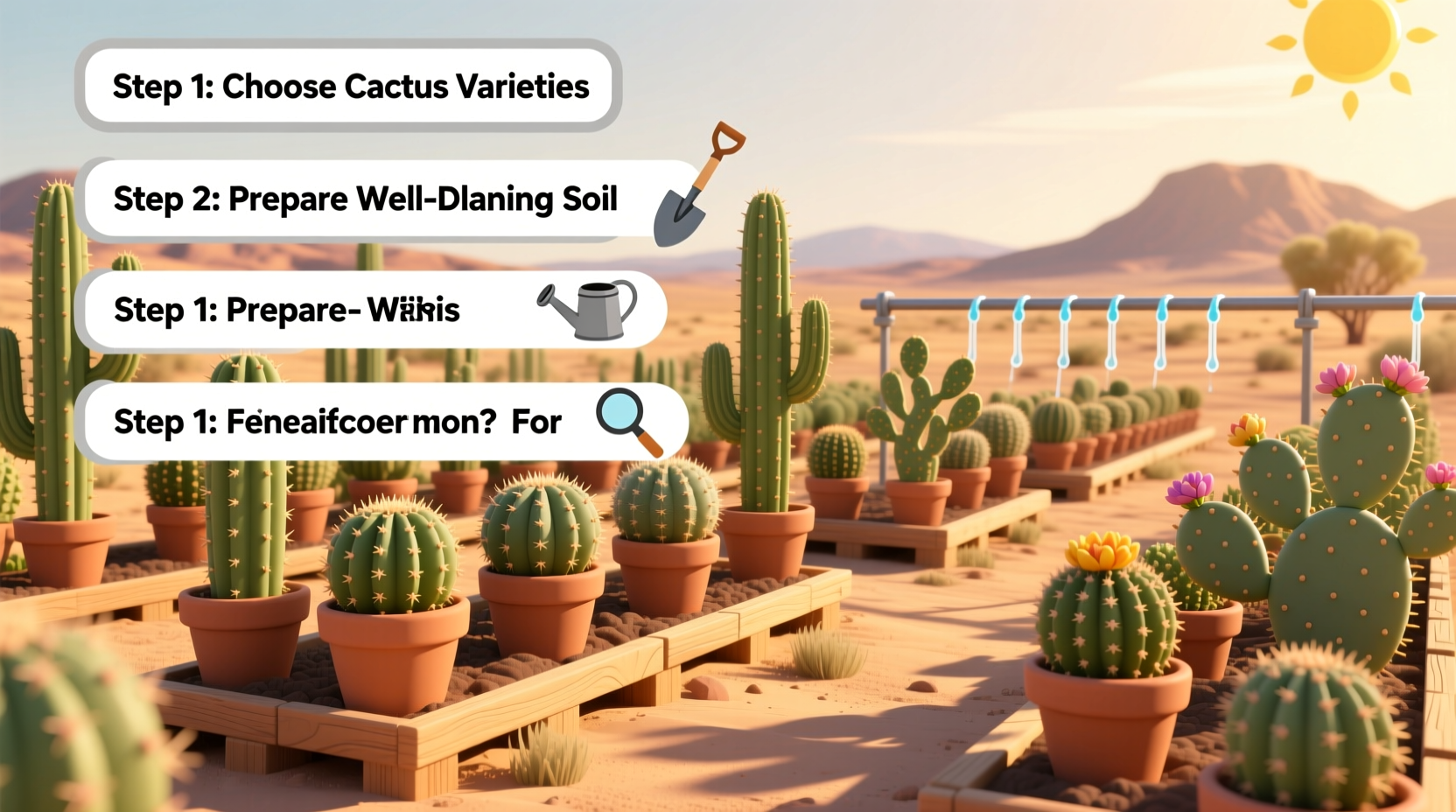 How to Make a Cactus Farm: Step-by-Step Guide