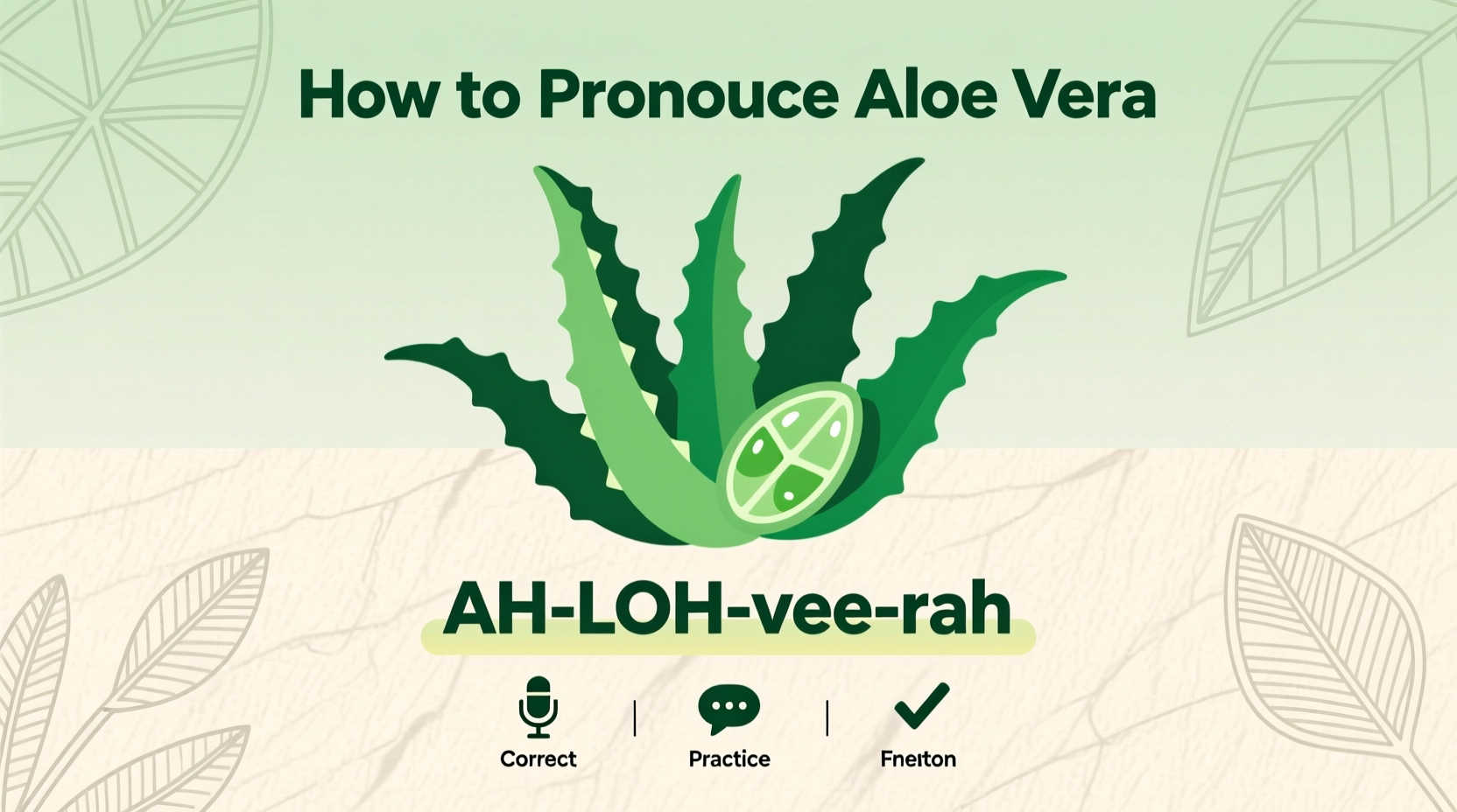 How to Pronounce Aloe Vera: Correct Guide & Tips
