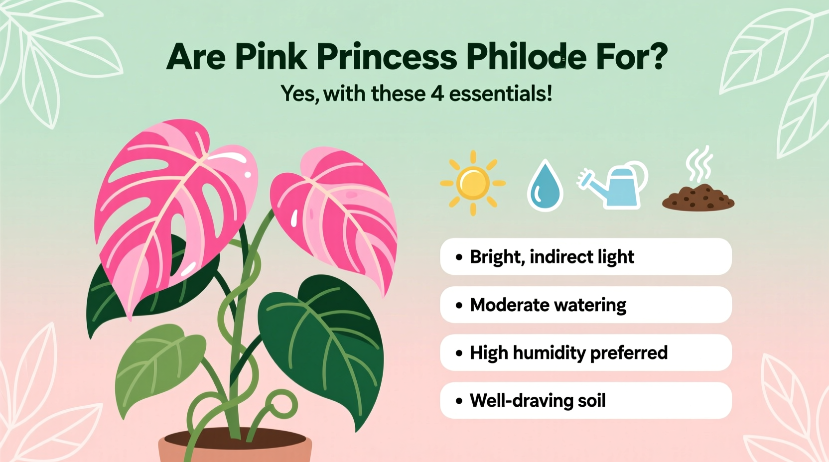 Are Pink Princess Philodendrons Easy to Care For?