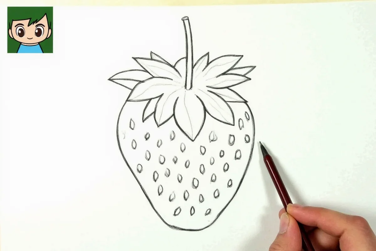 Draw Strawberry Plants in 5 Steps | TheHomeSprouts
