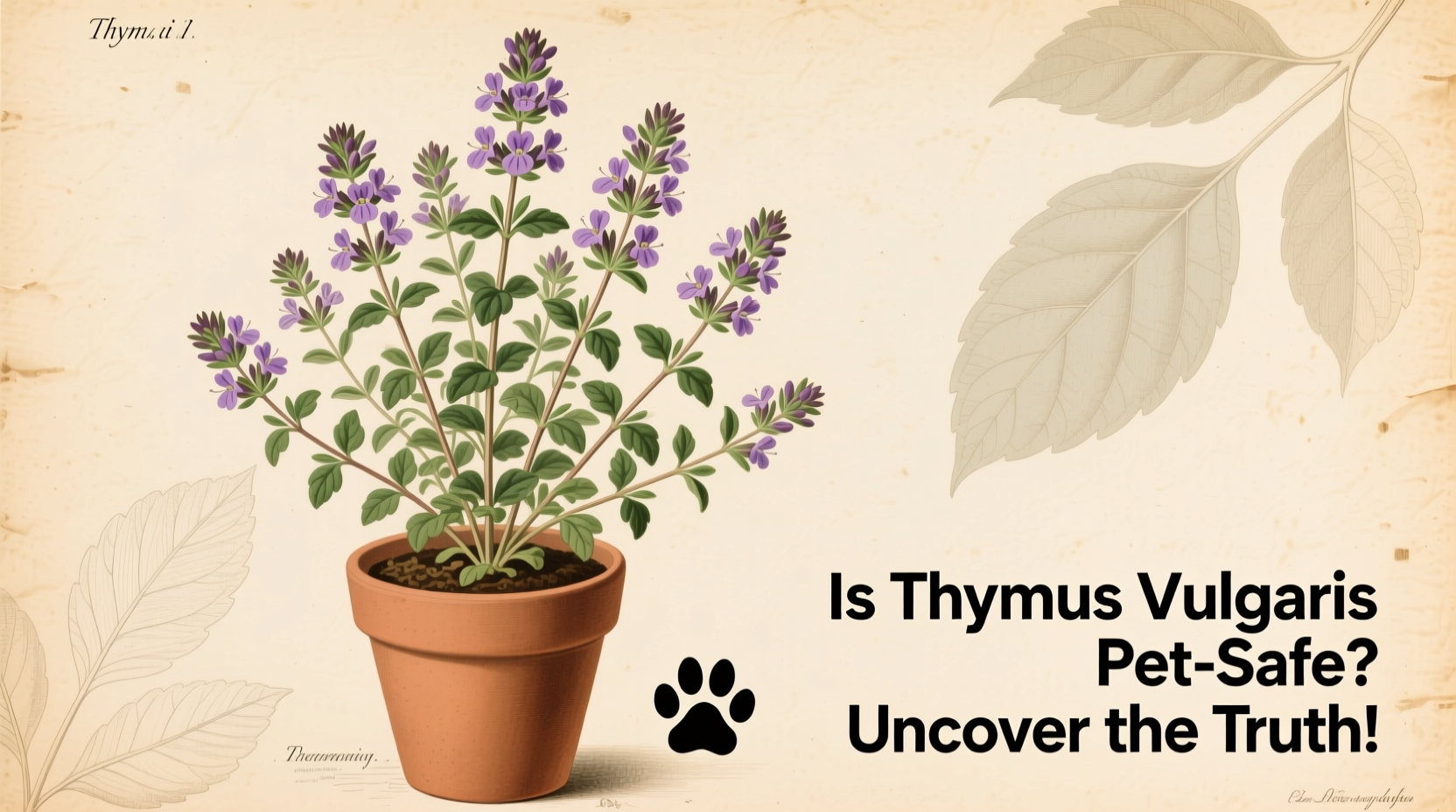 Is Thymus Vulgaris Safe for Pets? | TheHomeSprouts