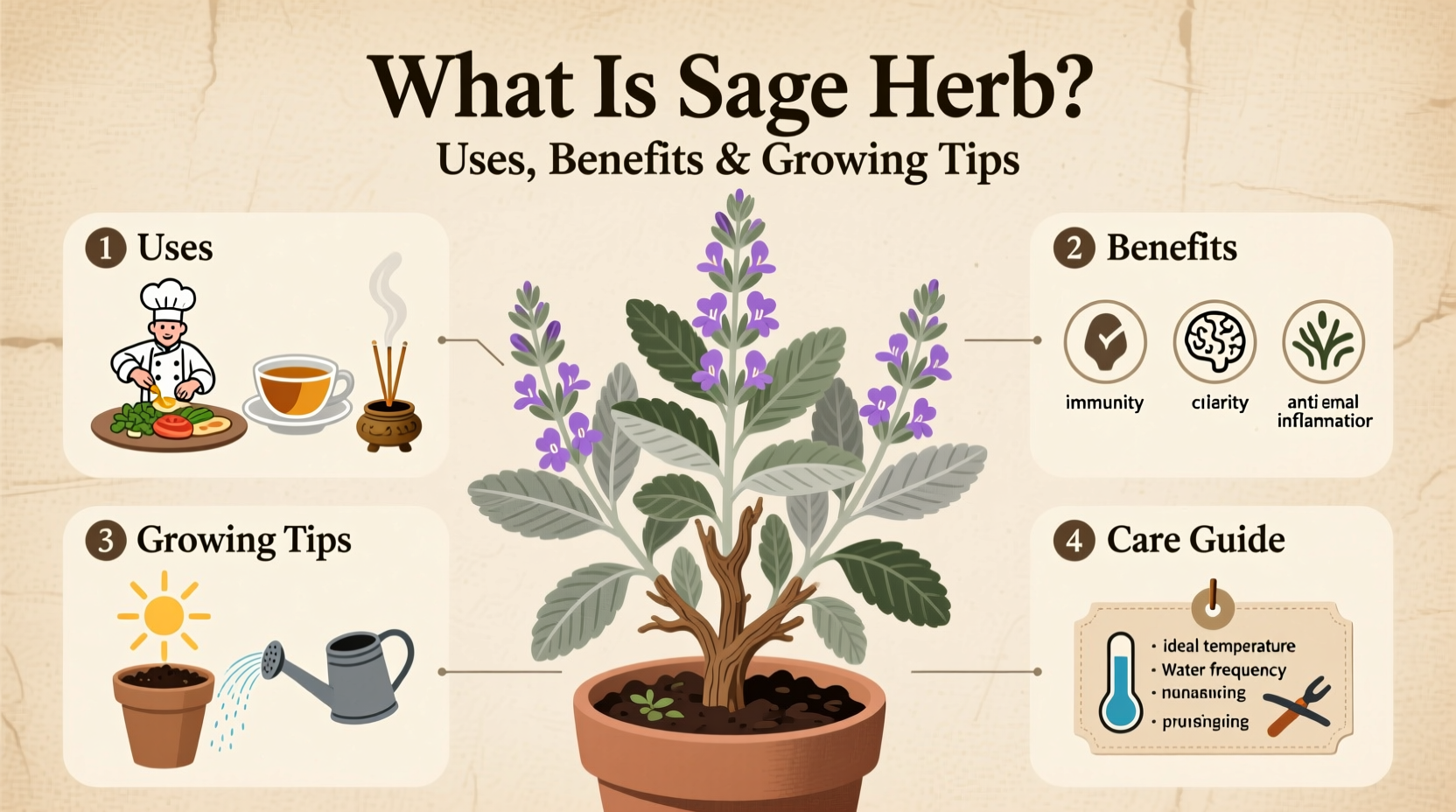 What Is Sage Herb? Uses, Benefits & Growing Tips