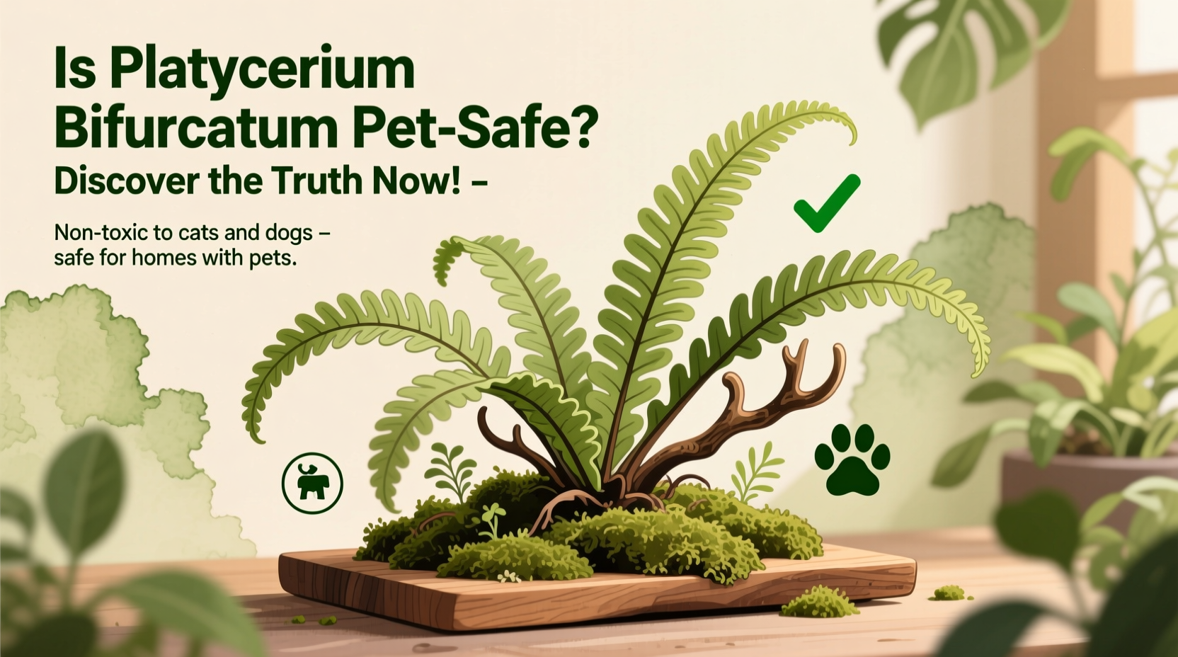 Is Staghorn Fern Safe for Pets? | TheHomeSprouts