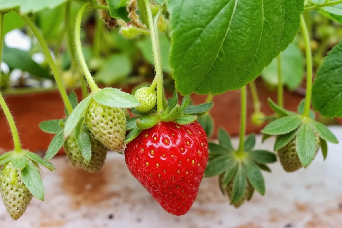 Grow Strawberries Indoors Year-Round | TheHomeSprouts