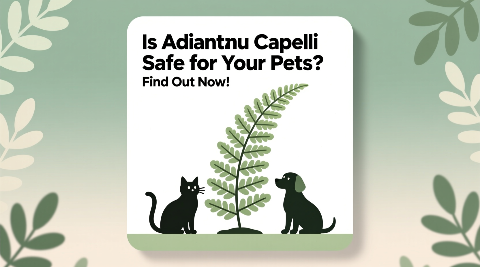 Is Adiantum Capillus Safe for Pets? | TheHomeSprouts