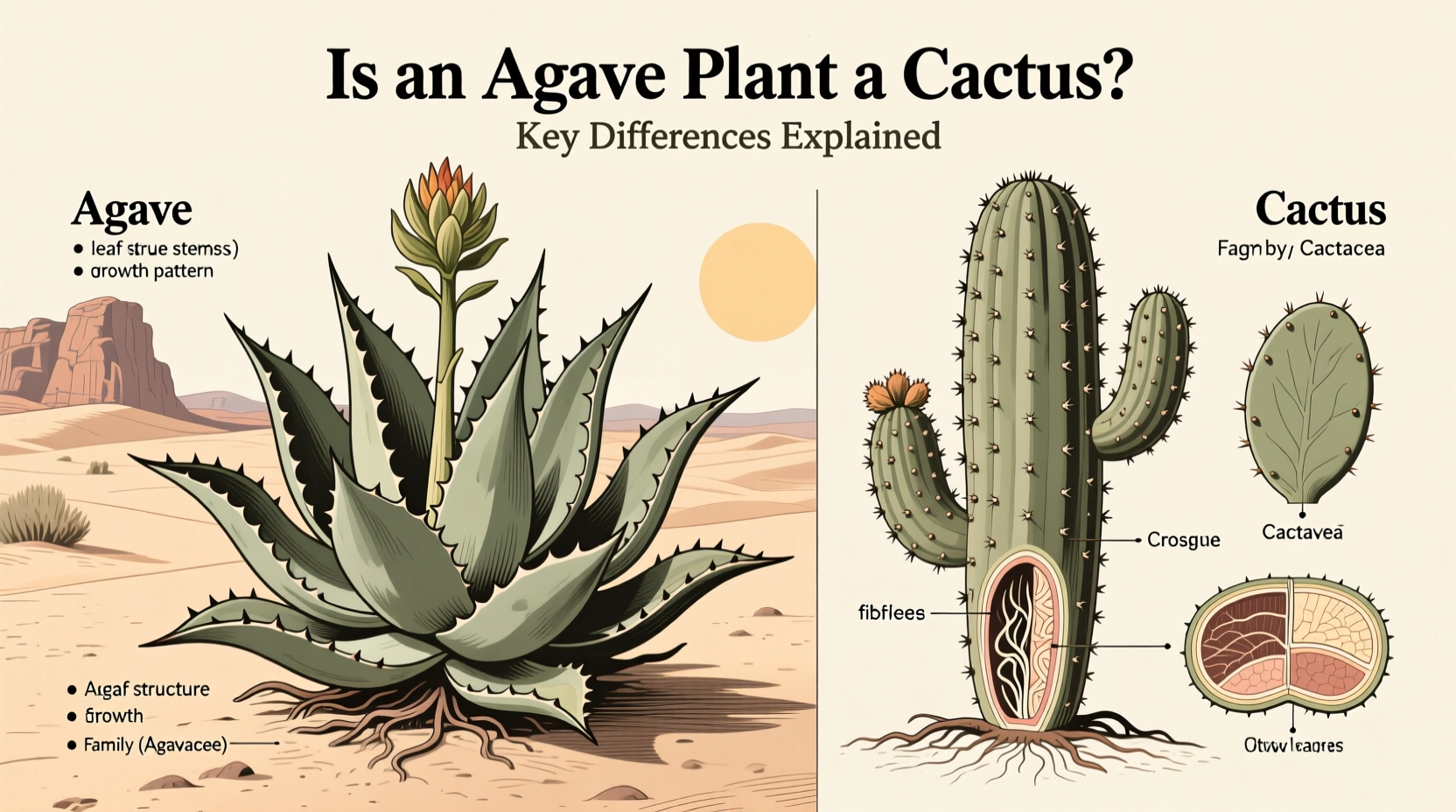 Is an Agave Plant a Cactus? Key Differences Explained