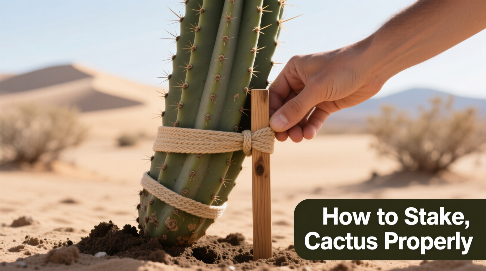 How to Stake a Cactus Properly