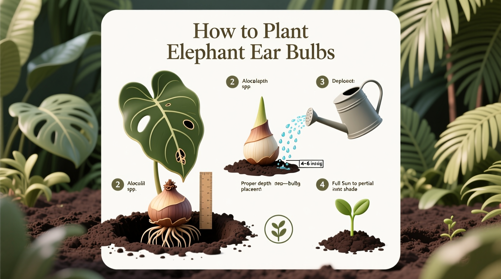 How to Plant Elephant Ear Bulbs: Step-by-Step Guide