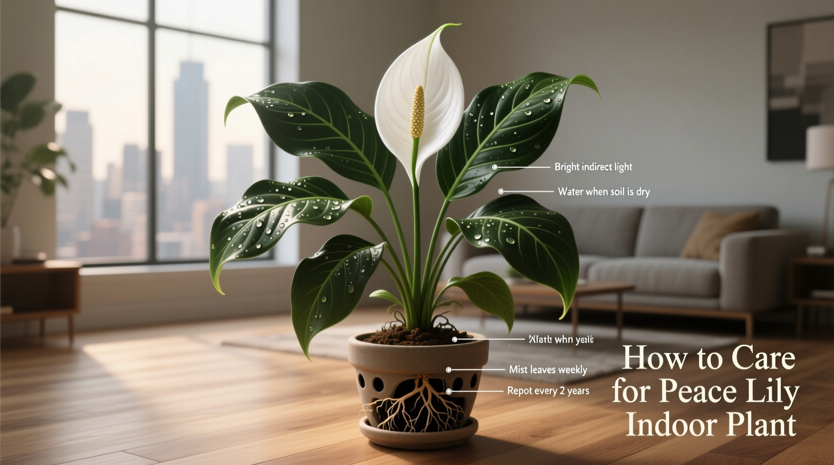 How to Care for Peace Lily Indoor Plant