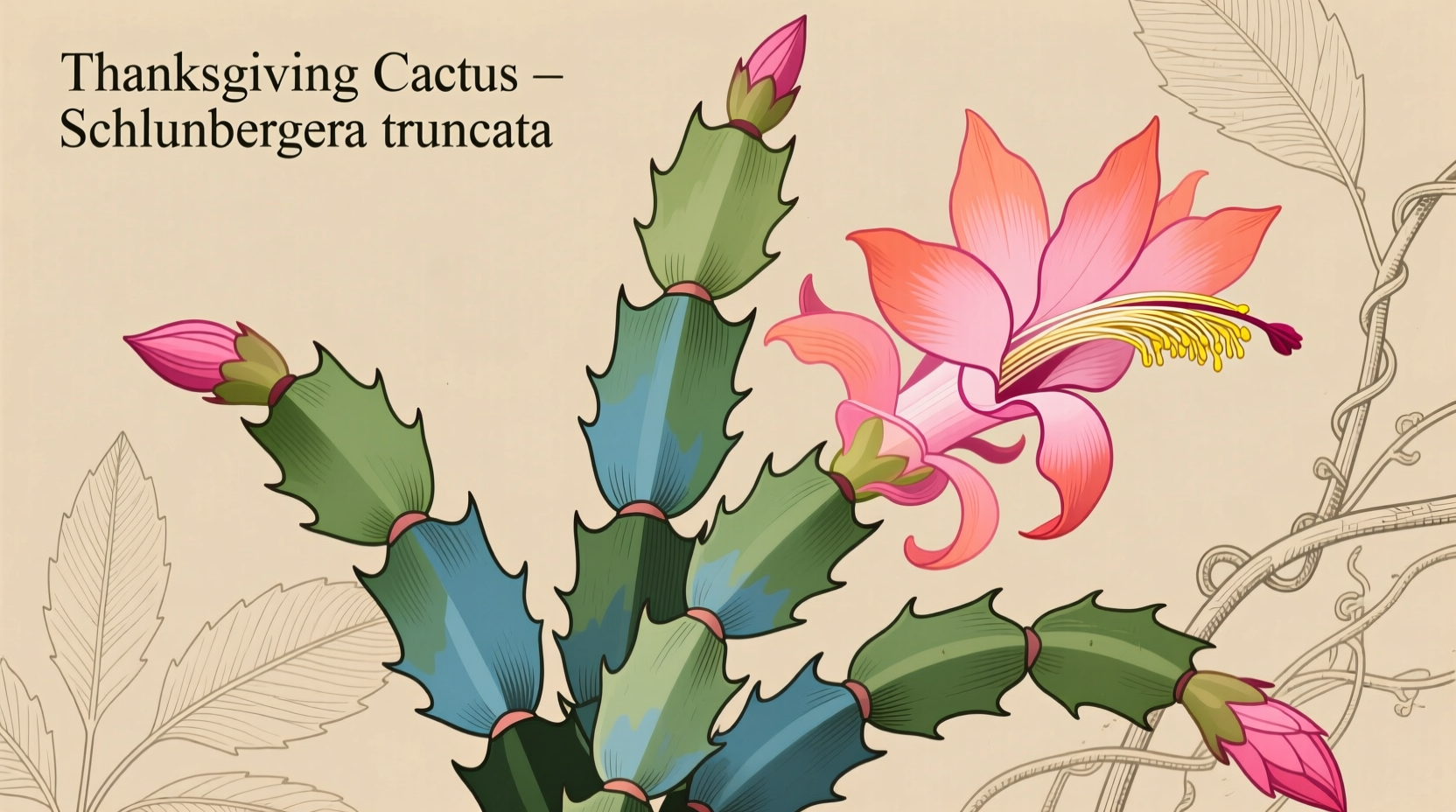 What Does a Thanksgiving Cactus Look Like?