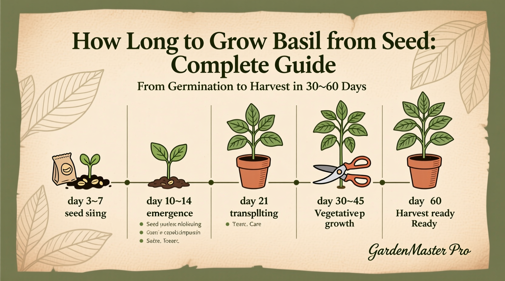 How Long to Grow Basil from Seed: Complete Guide