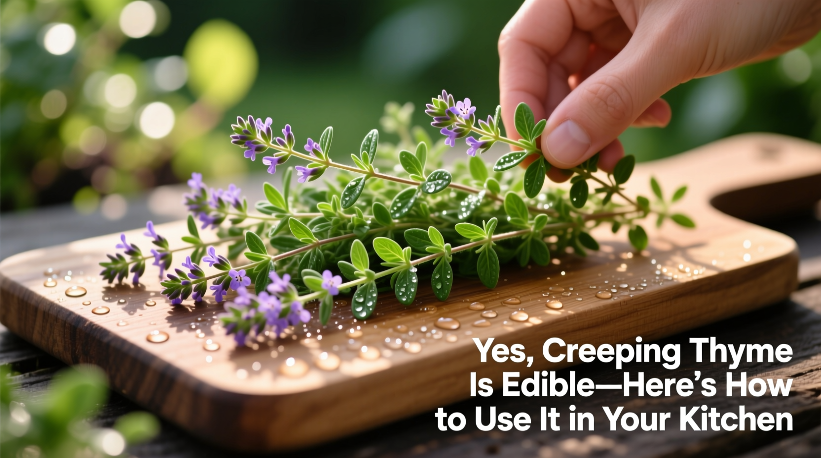 Can You Eat Creeping Thyme? Yes, Here's How