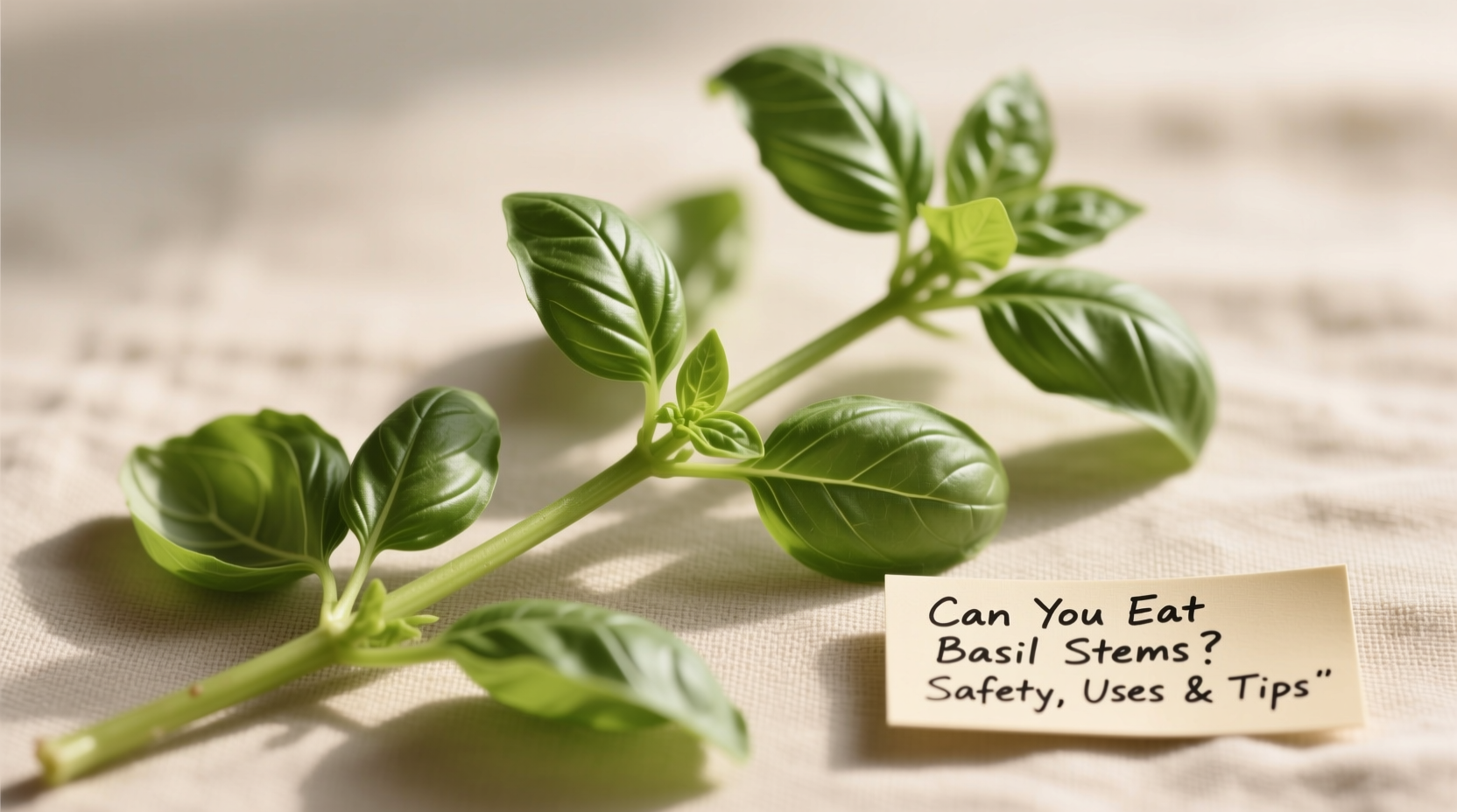 Can You Eat Basil Stems? Safety, Uses & Tips