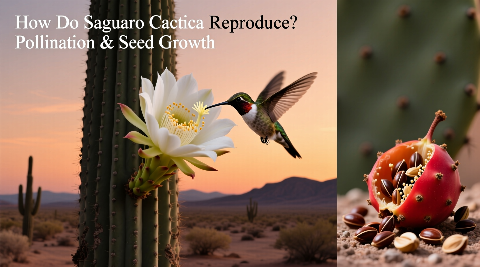 How Do Saguaro Cactus Reproduce? Pollination & Seed Growth
