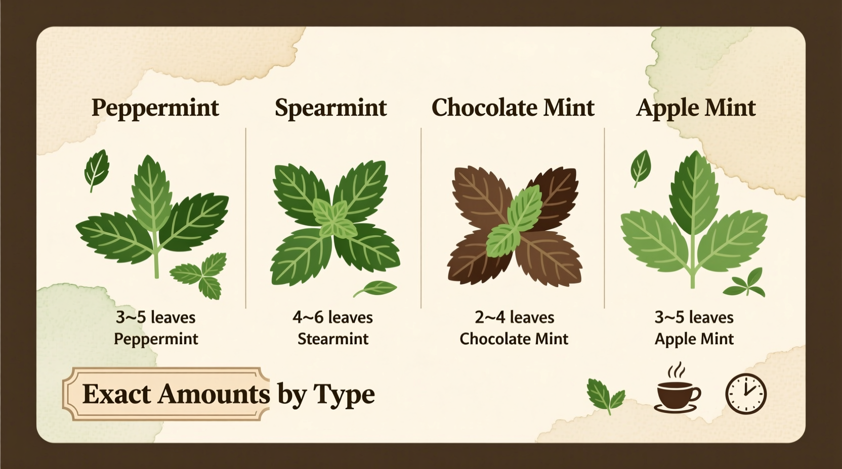 How Many Mint Leaves for Tea? Exact Amounts by Type