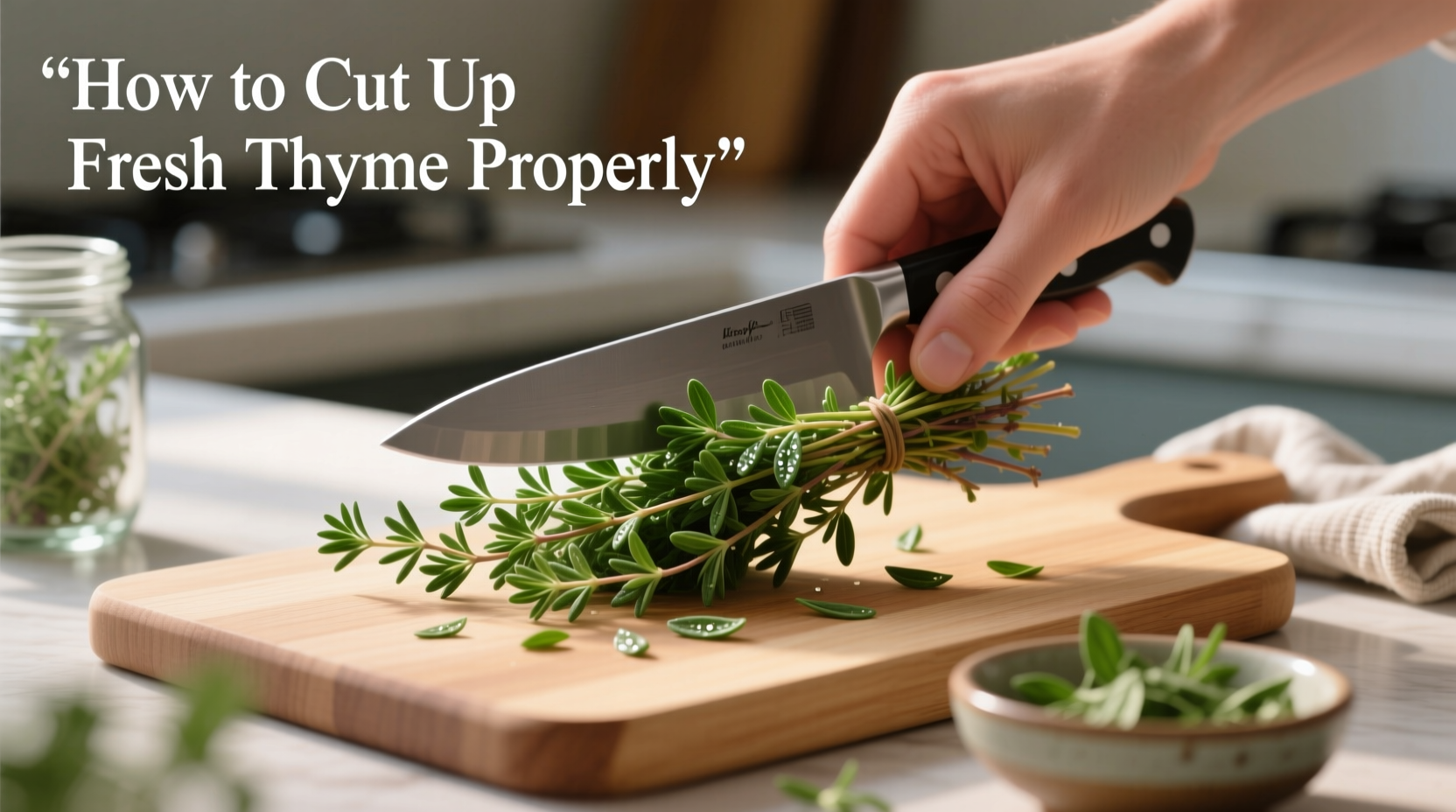 How to Cut Up Fresh Thyme Properly