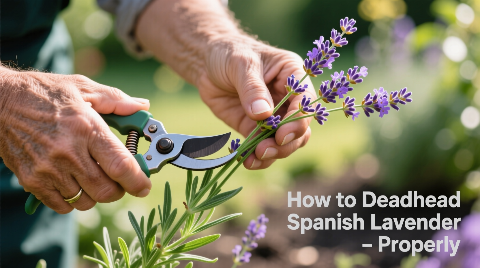 How to Deadhead Spanish Lavender Properly