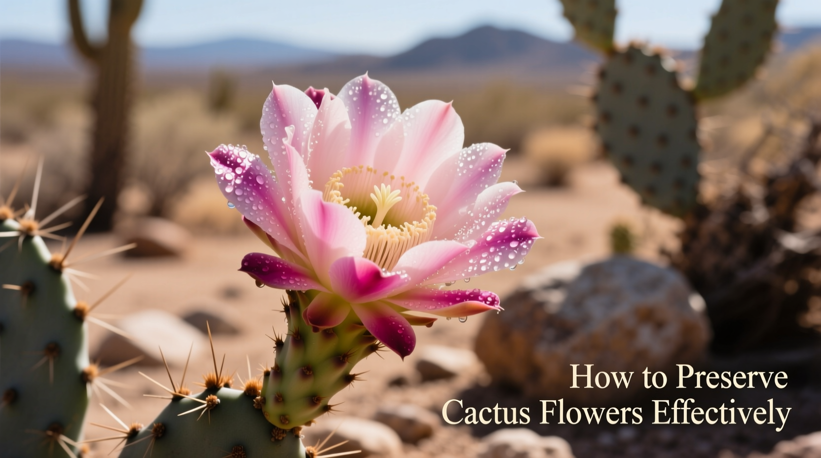 How to Preserve Cactus Flowers Effectively