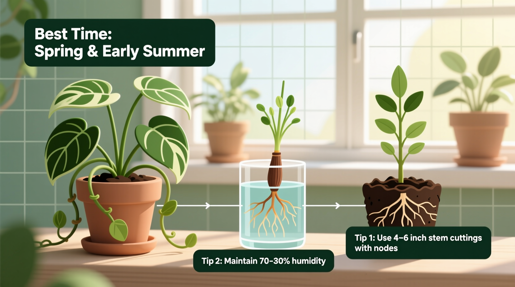 When to Propagate Pothos: Best Time & Tips