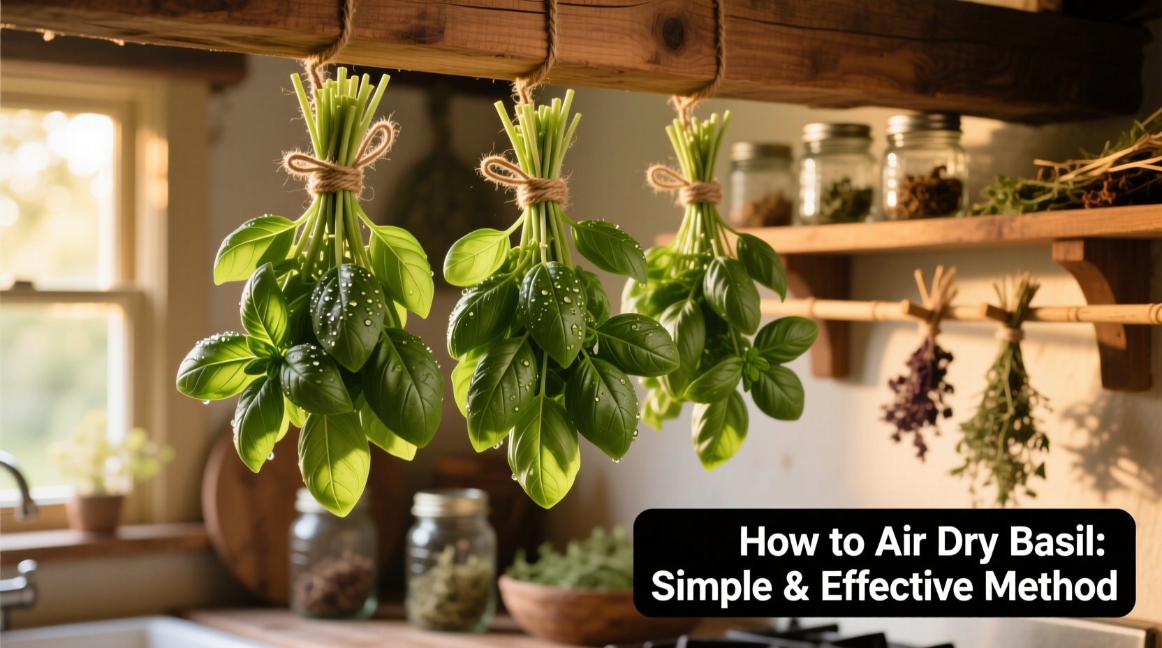 How to Air Dry Basil: Simple & Effective Method