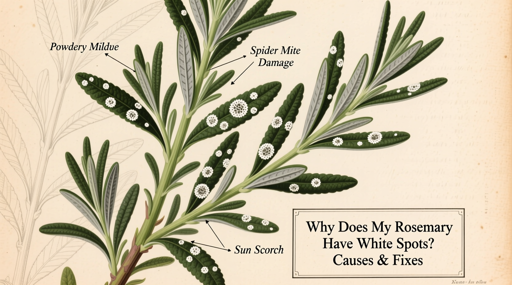 Why Does My Rosemary Have White Spots? Causes & Fixes