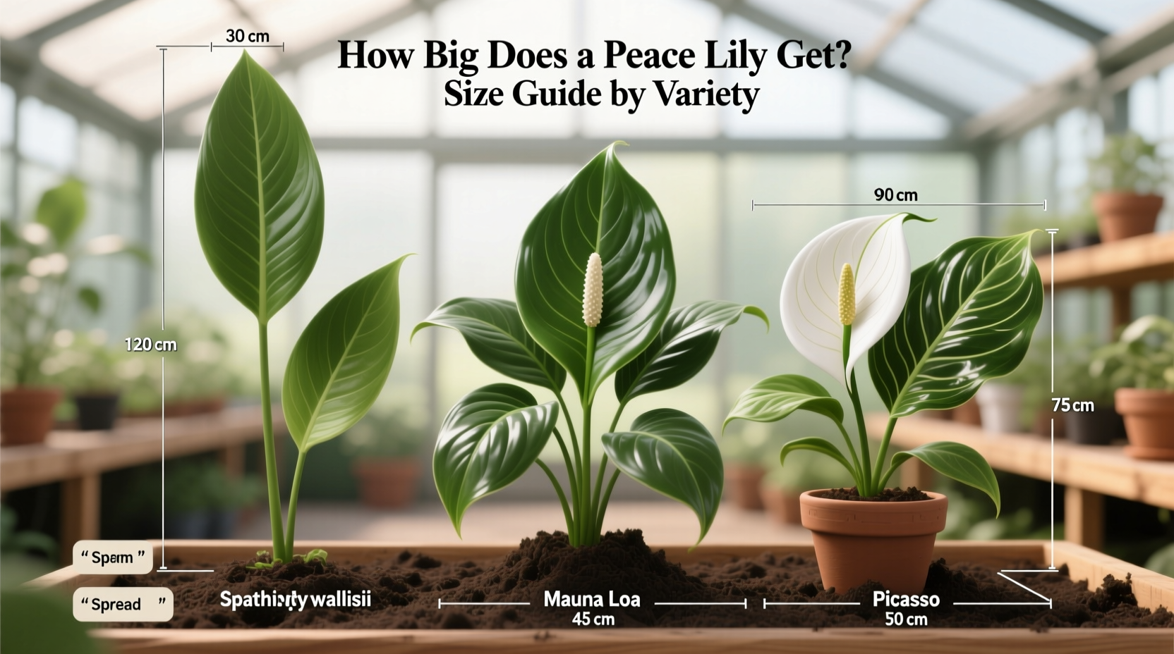 How Big Does a Peace Lily Get? Size Guide by Variety
