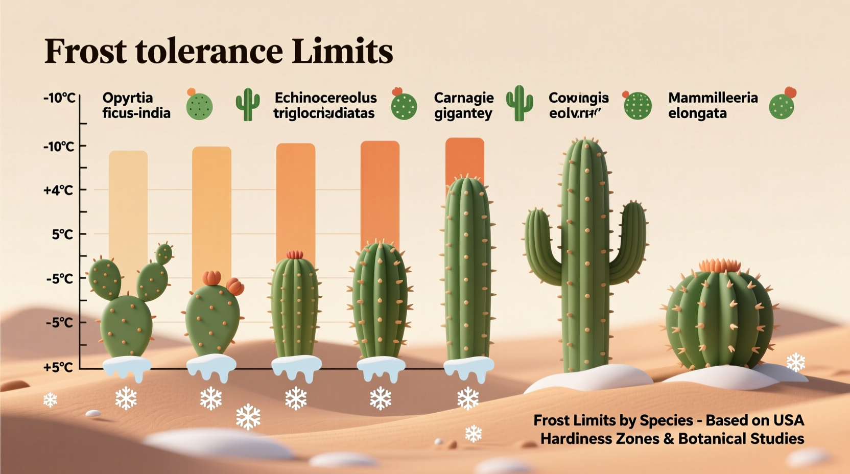 How Cold Can Cactus Tolerate? Frost Limits by Species