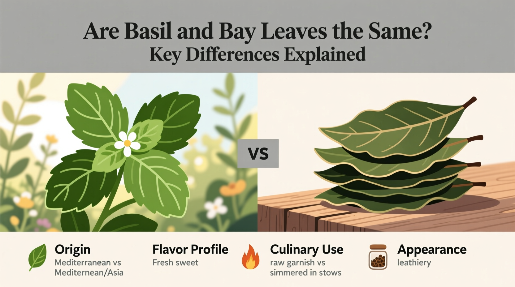 Are Basil and Bay Leaves the Same? Key Differences Explained