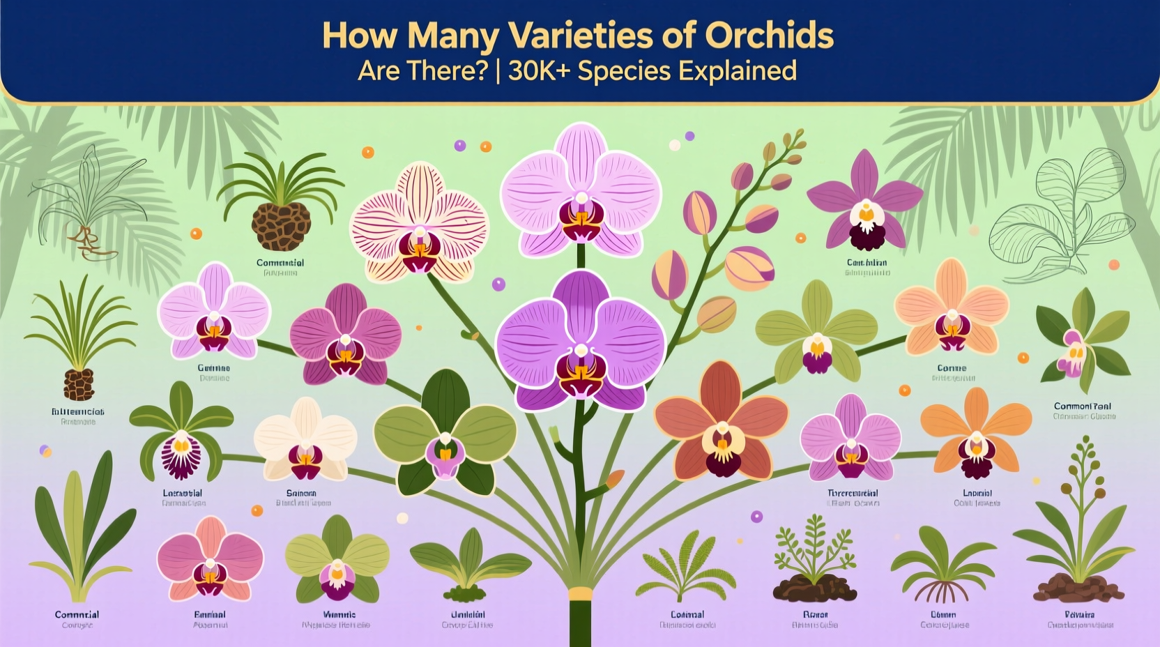 How Many Varieties of Orchids Are There? | 30K+ Species Explained