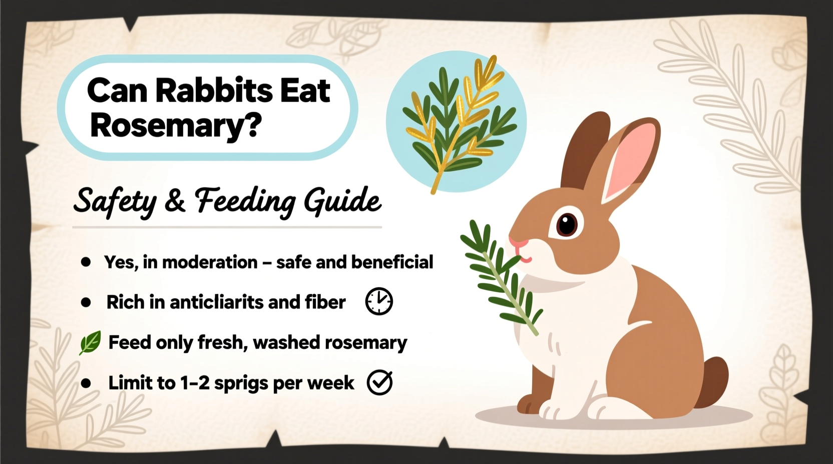 Can Rabbits Eat Rosemary? Safety & Feeding Guide