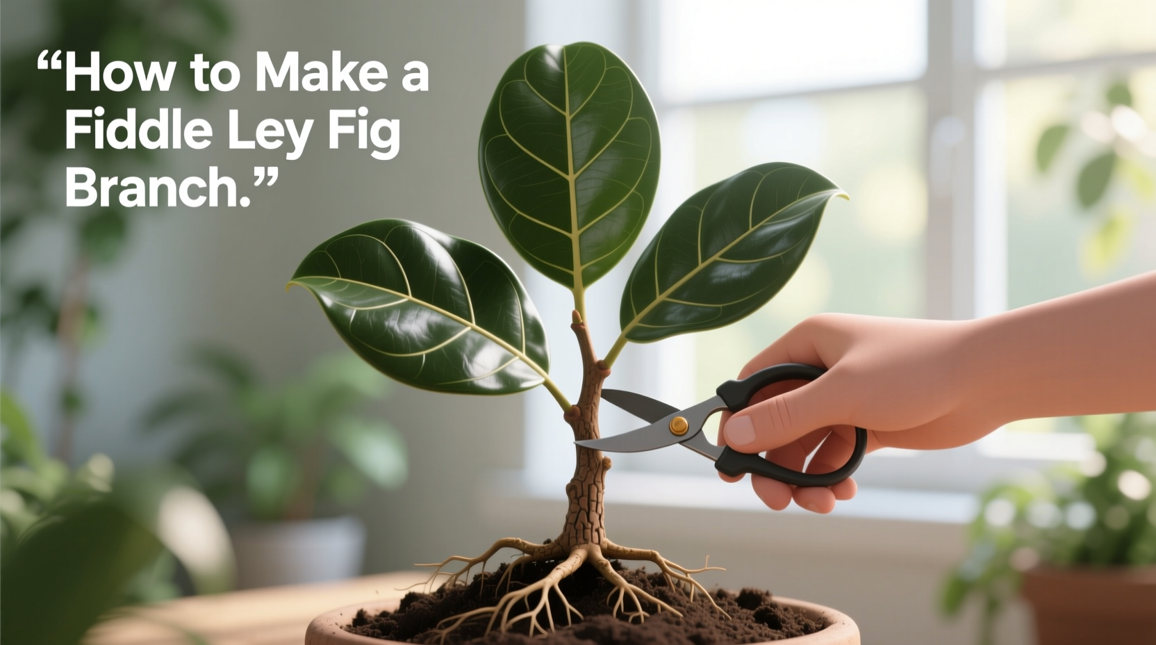 How to Make a Fiddle Leaf Fig Branch