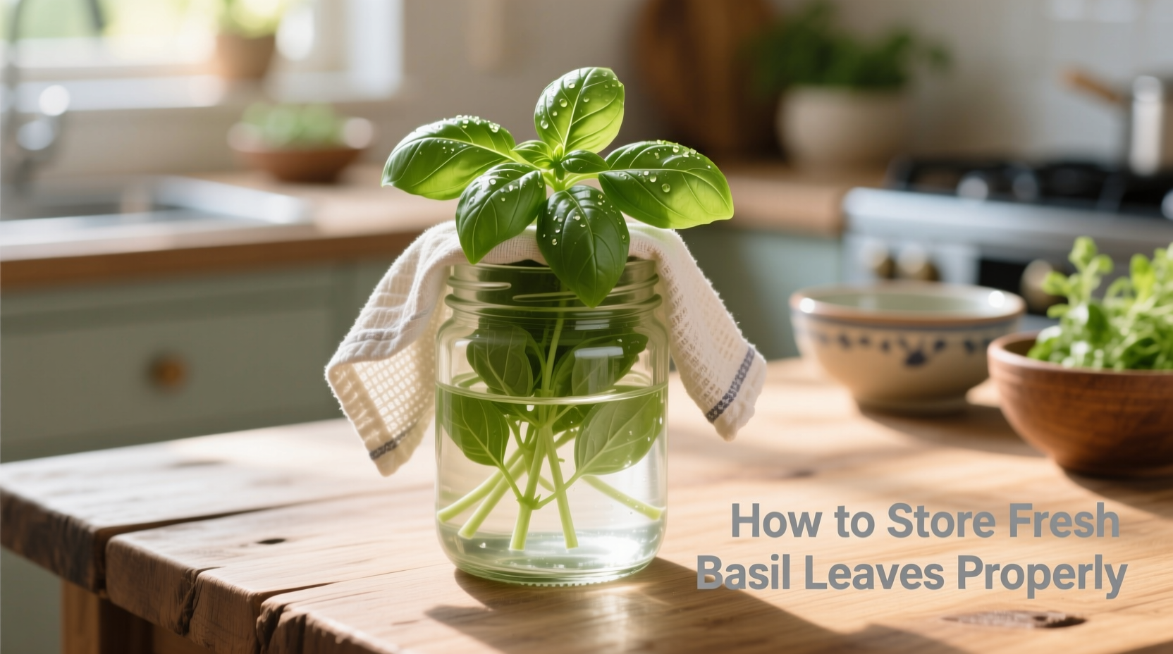 How to Store Fresh Basil Leaves Properly