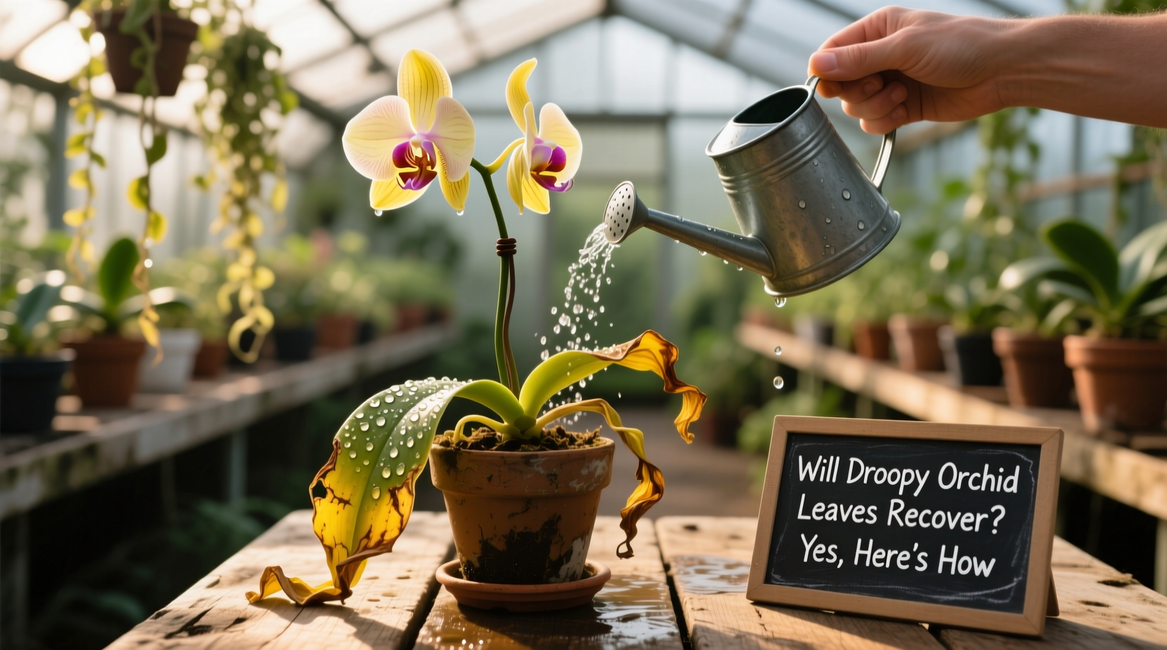 Will Droopy Orchid Leaves Recover? Yes, Here's How
