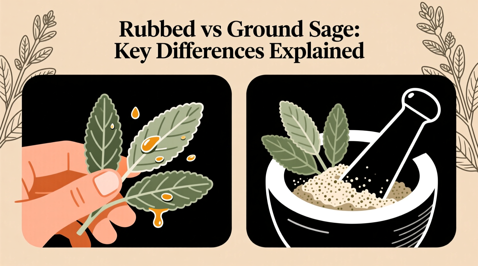 Rubbed vs Ground Sage: Key Differences Explained
