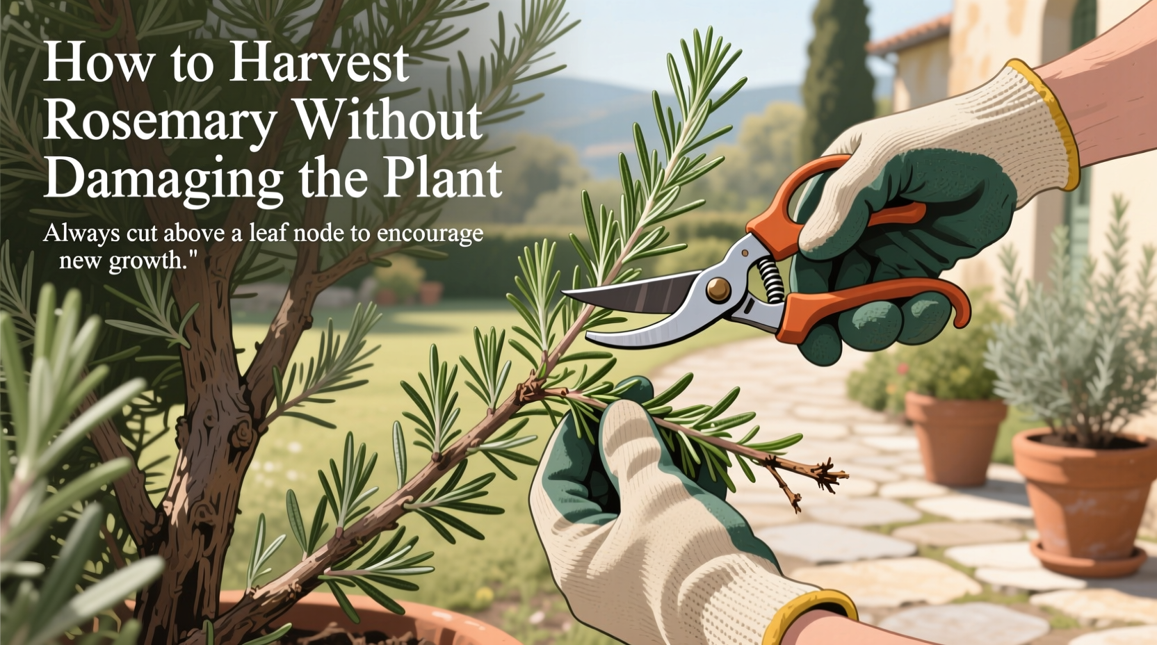 How to Harvest Rosemary Without Damaging the Plant