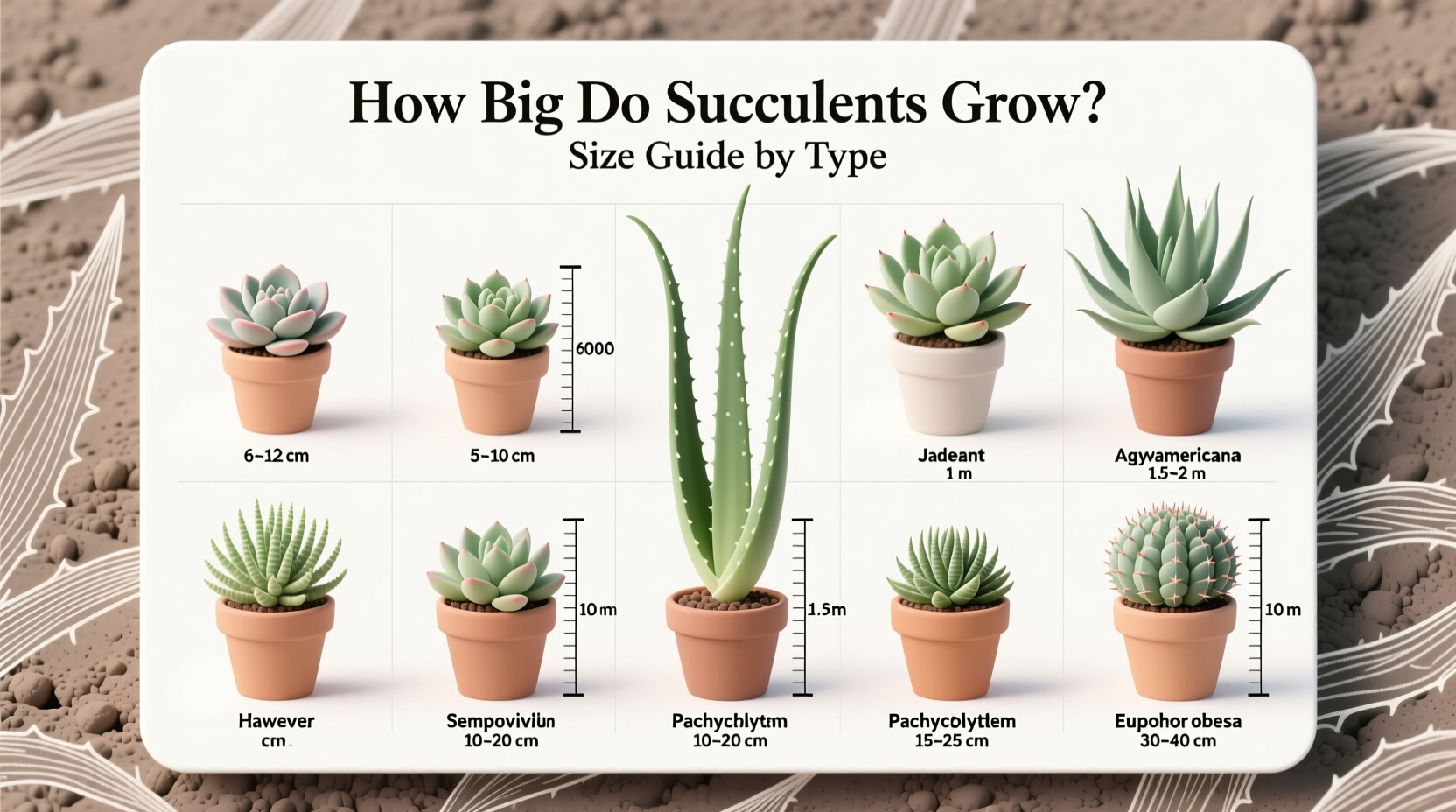 How Big Do Succulents Grow? Size Guide by Type