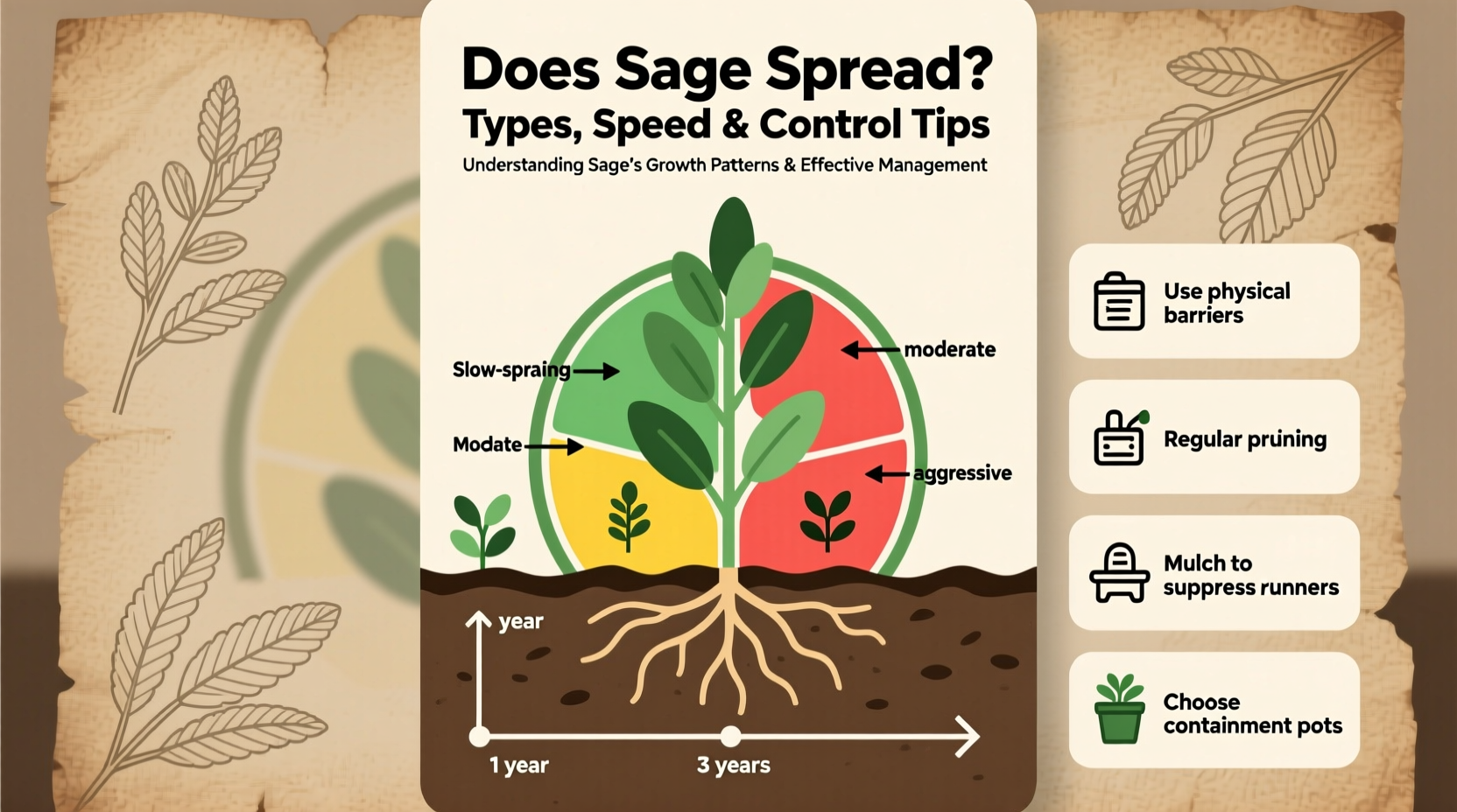 Does Sage Spread? Types, Speed & Control Tips
