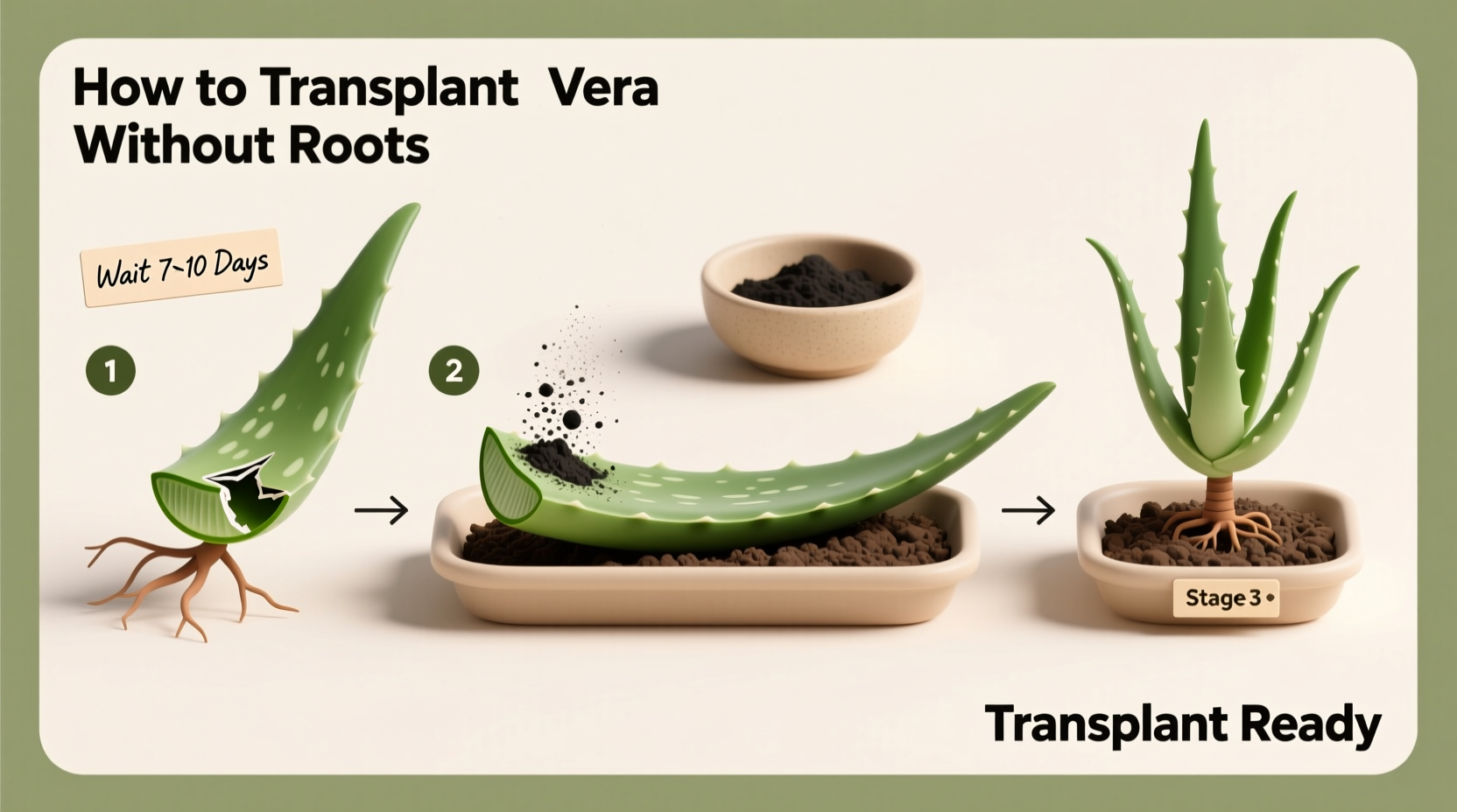 How to Transplant Aloe Vera Without Roots