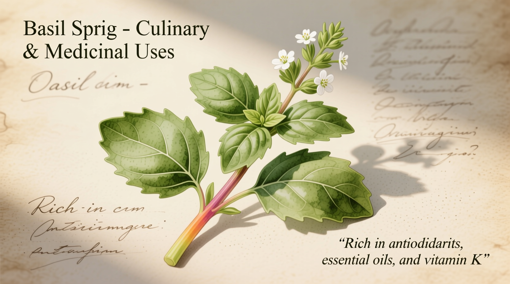 What Is a Basil Sprig? Definition & Uses