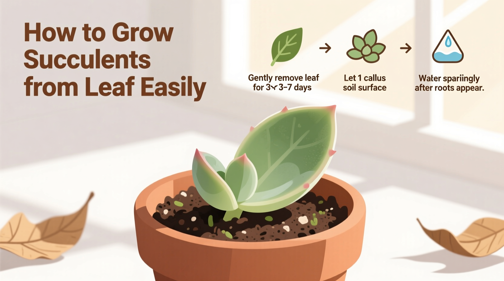 How to Grow Succulents from Leaf Easily