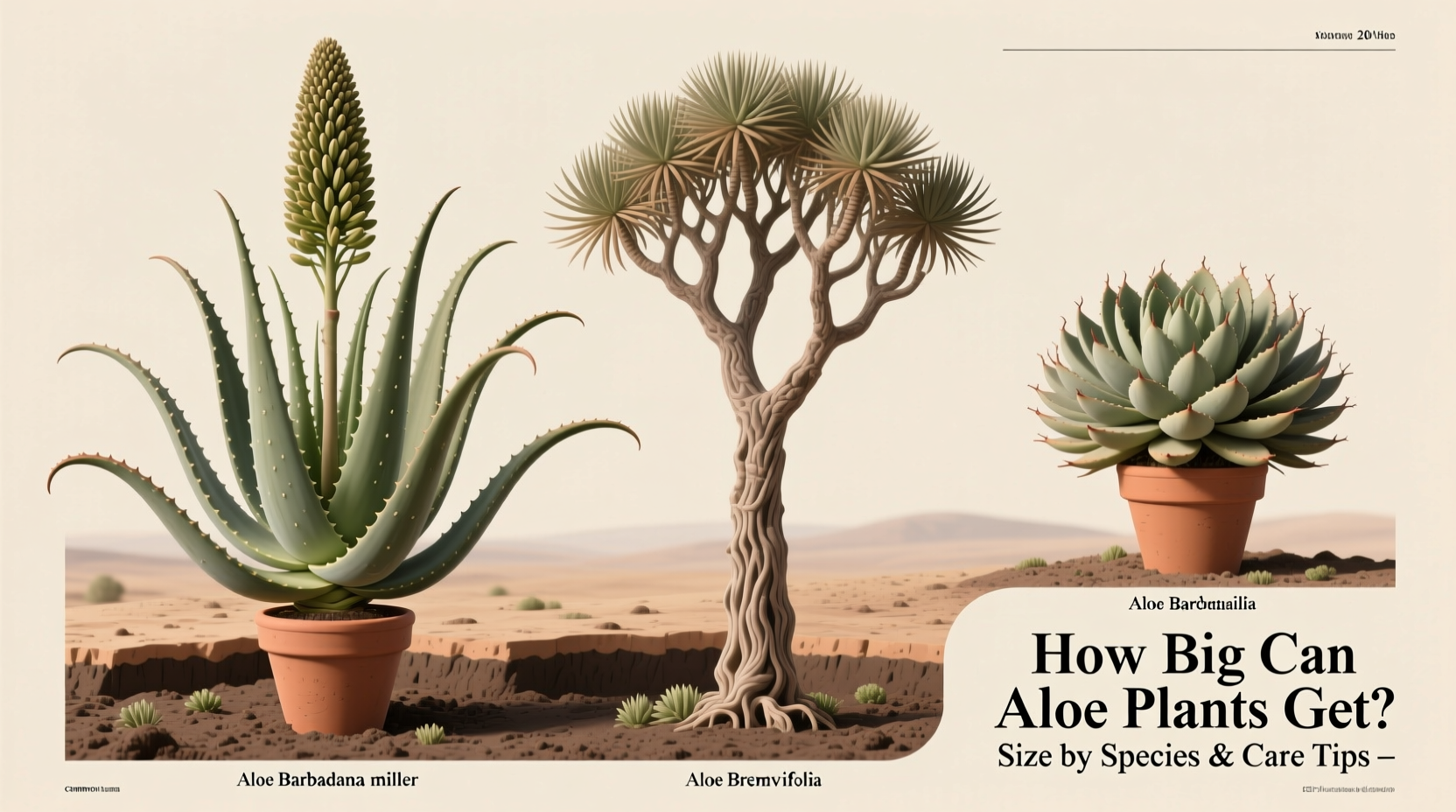 How Big Can Aloe Plants Get? Size by Species & Care Tips