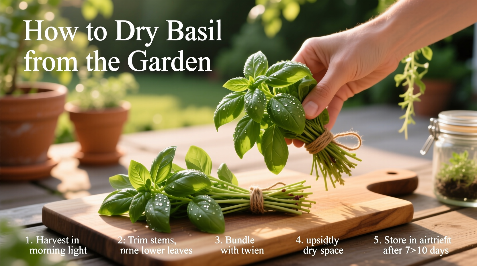 How to Dry Basil from the Garden