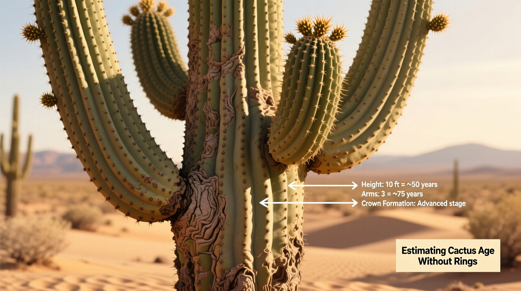 How to Estimate a Cactus Age Without Rings