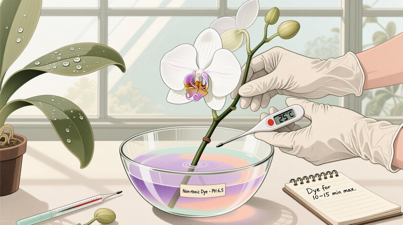 How to Dye Orchids Safely and Effectively